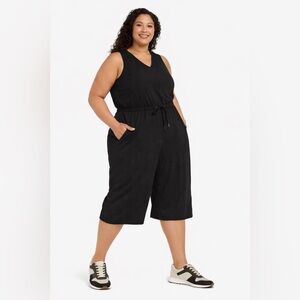 Ideology Black Sleeveless V Neck Romper